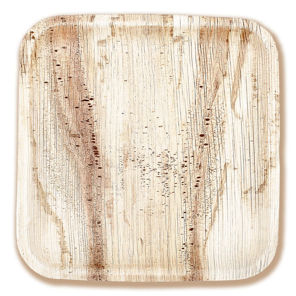 areca palm leaves plates 10" Square Palm Leaf Plates - Case of 100