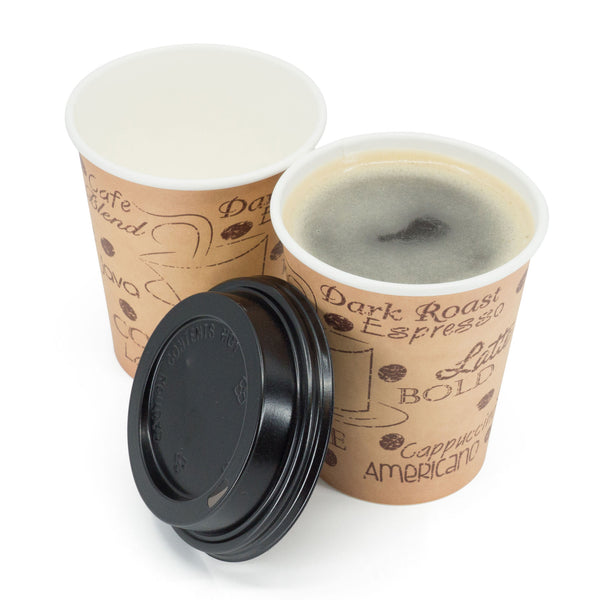 8 oz Coffee Cups with Lids