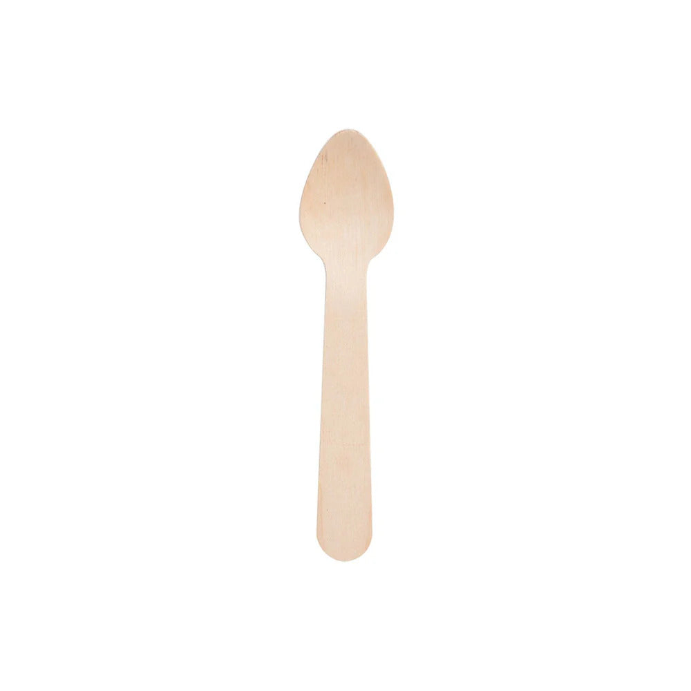 4" Wooden Taster Spoons - 1000 count - Disposable - Eco Friendly - Compostable - Biodegradable