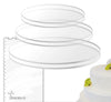 Acrylic Cake Disc Combo Kit - 2 Circles Each Size (0.12 inch thick) with Scraper