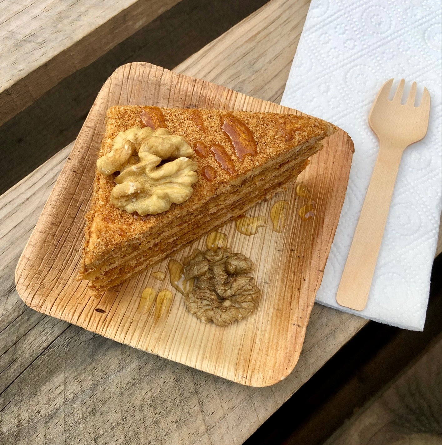 Eco-gecko 200 Disposable 4" Square Palm Leaf Plates