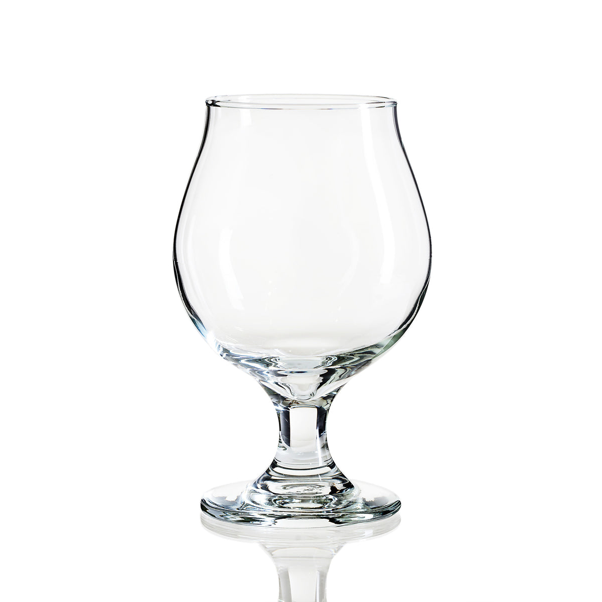 Beer Glass Belgian Style Stemmed Tulip - 13 oz Lambic Beer Glasses - set of 4 w/ coasters