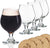Beer Glass Belgian Style Stemmed Tulip - 16 oz Lambic Beer Glasses - set of 4 w/ coasters