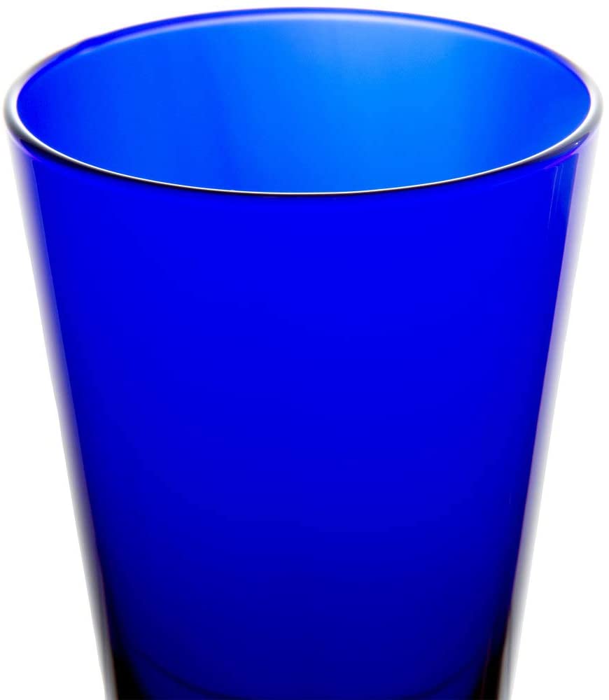 Cobalt Blue Drinking Glasses by Libbey Glass Blue Libbey Drinkware Libbey  Cobalt Blue Tablescape 