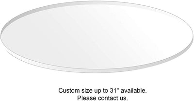 Acrylic Cake Disc Combo Kit - 2 Circles Each Size (0.12 inch thick) with Scraper