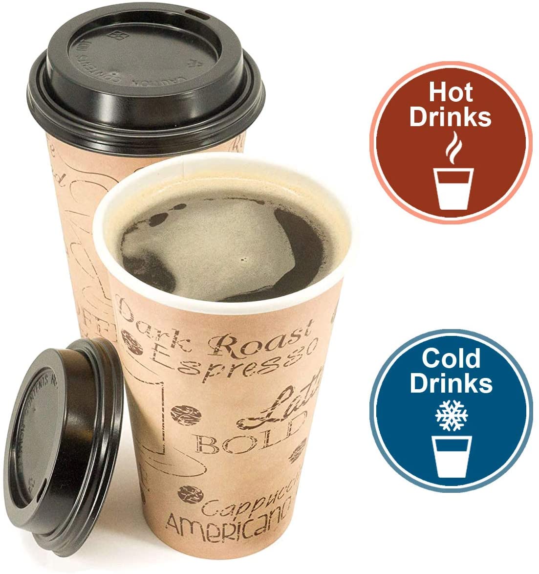 Eccolo 16 oz Disposable Cups (12 Pack), Paper To Go Cups for Hot/Cold  Beverages, “Coffee Break” 16 o…See more Eccolo 16 oz Disposable Cups (12  Pack)